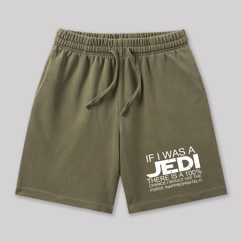 Use The Force Inappropriately Geeky Washed Shorts