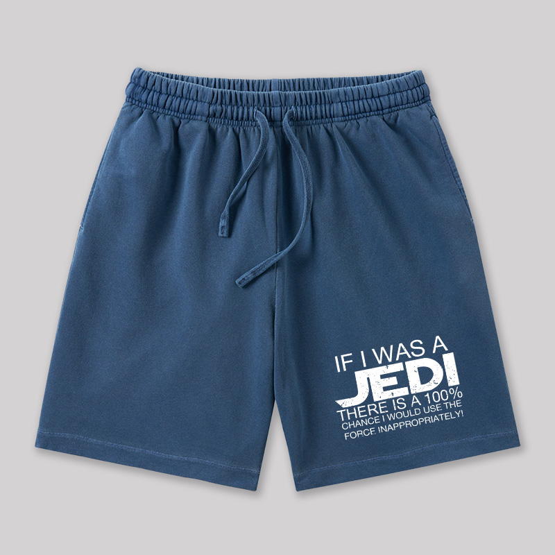 Use The Force Inappropriately Geeky Washed Shorts