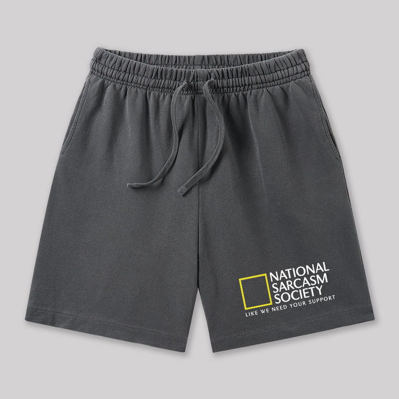 National Sarcasm Society Geeky Washed Shorts