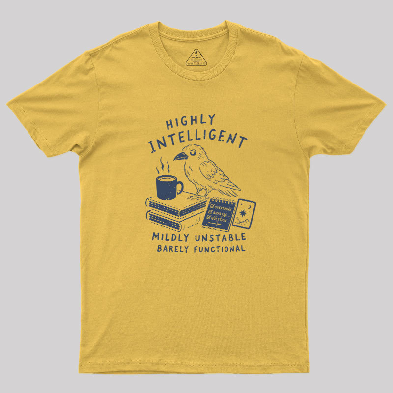 The Overthinking Crow Geek T-Shirt