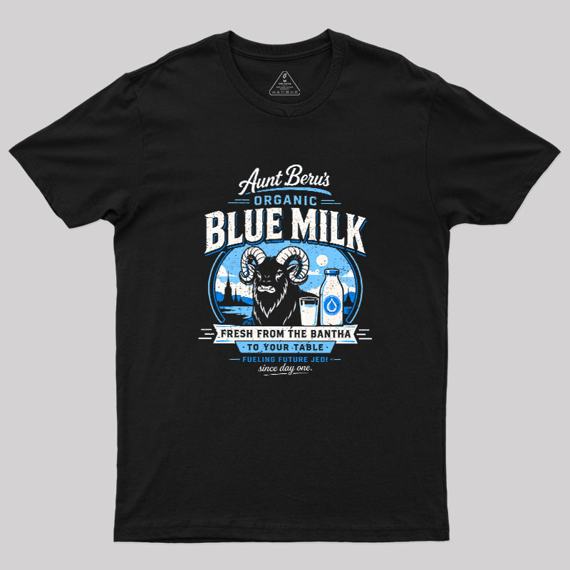 Organic Blue Milk Geek T-Shirt