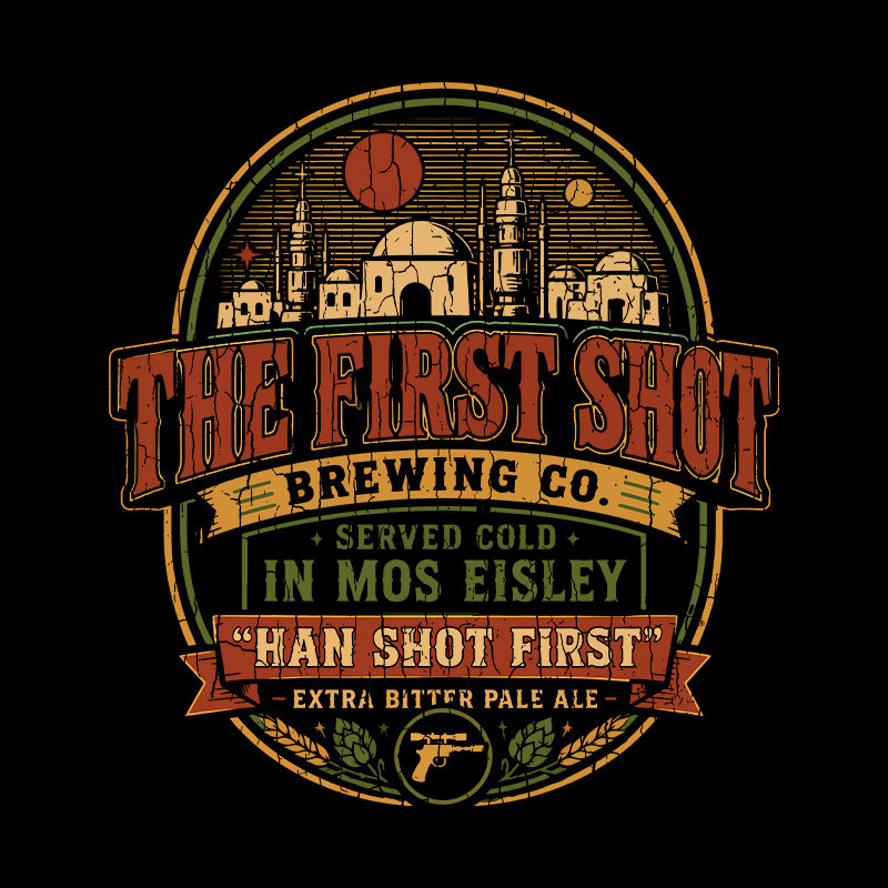 The First Shot Brewing Co. Galactic Smuggler Ale Geek T-Shirt