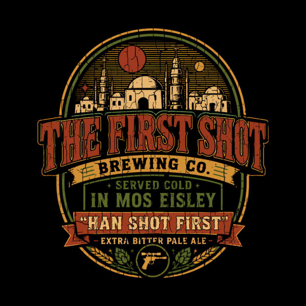 The First Shot Brewing Co. Galactic Smuggler Ale Geek T-Shirt