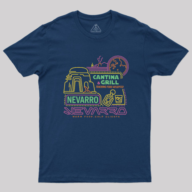 The Bounty Hunter's Cantina Neon Sign Geek T-Shirt
