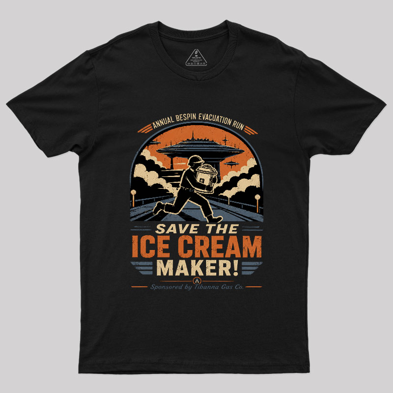 Save The Ice Cream Maker Geek T-Shirt
