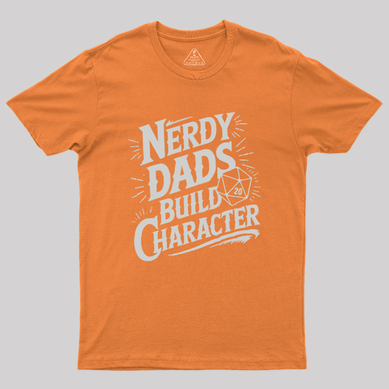 Nerdy Fathers Bulid Character Geek T-Shirt
