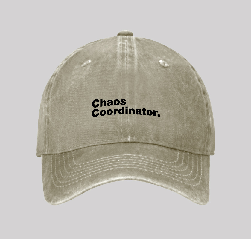 Chaos Coordinator Washed Vintage Baseball Cap