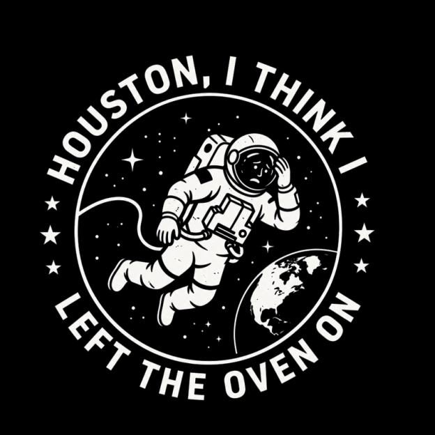 Houston I Think Left The Oven On Geek T-Shirt