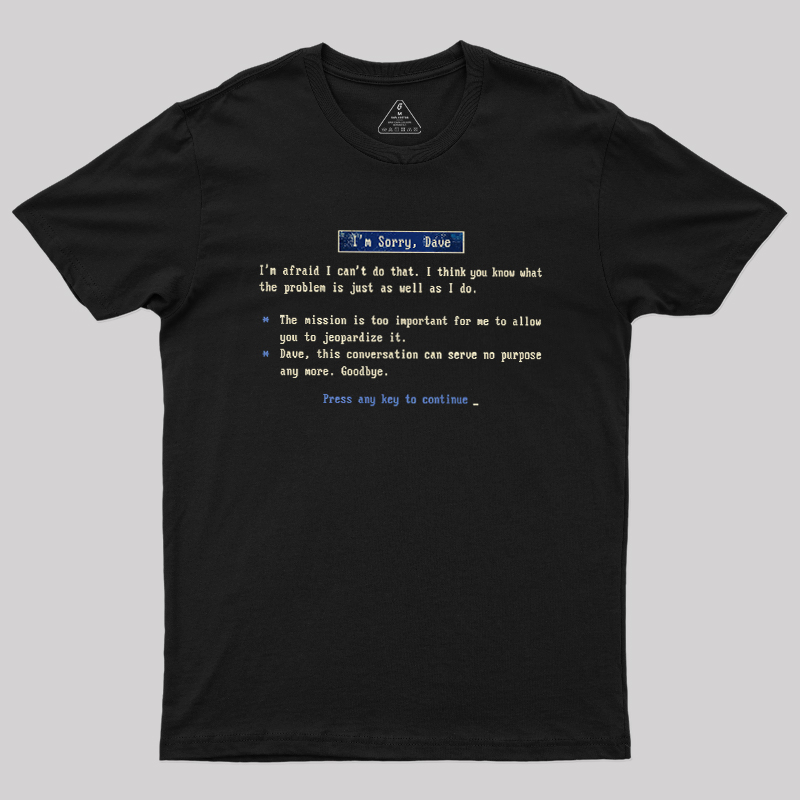 Screen of HAL Geek T-Shirt