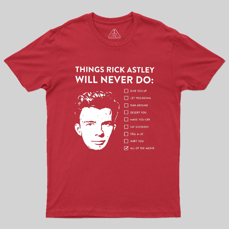 Classic Pop Commitment Checklist Geek T-Shirt