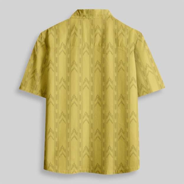 Backrooms Wallpaper Button Up Pocket Shirt