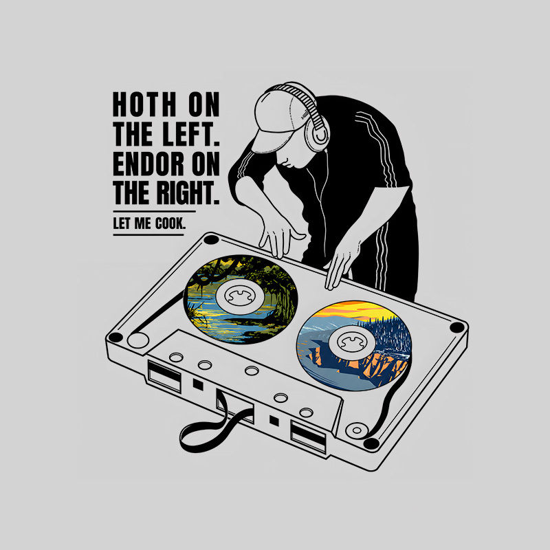 Ice & Forest DJ Mix Geek T-Shirt