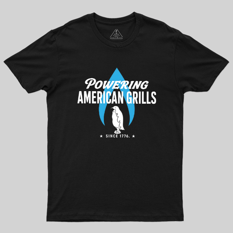 Powering American Grills Since 1776 Geek T-Shirt