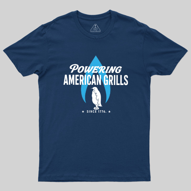Powering American Grills Since 1776 Geek T-Shirt