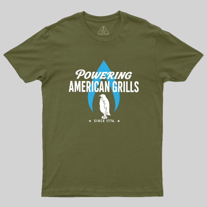 Powering American Grills Since 1776 Geek T-Shirt