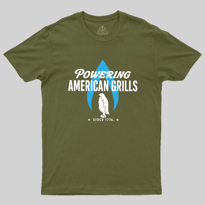 Powering American Grills Since 1776 Geek T-Shirt