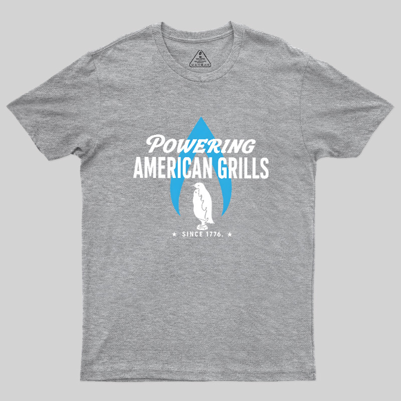 Powering American Grills Since 1776 Geek T-Shirt