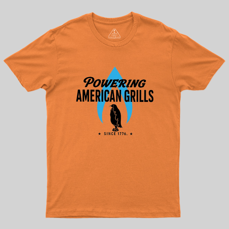 Powering American Grills Since 1776 Geek T-Shirt
