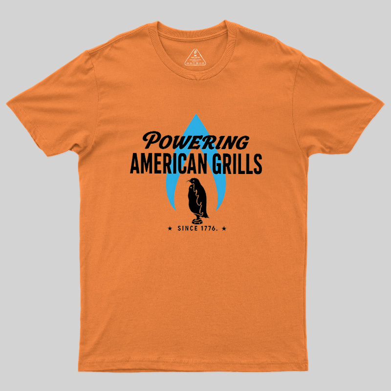 Powering American Grills Since 1776 Geek T-Shirt