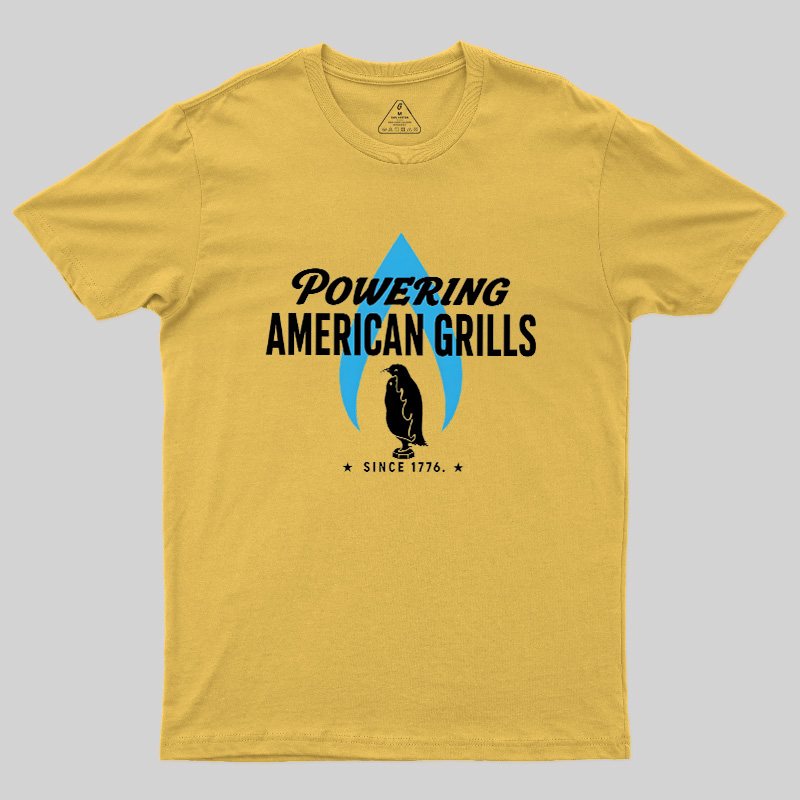 Powering American Grills Since 1776 Geek T-Shirt