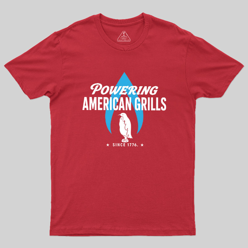 Powering American Grills Since 1776 Geek T-Shirt