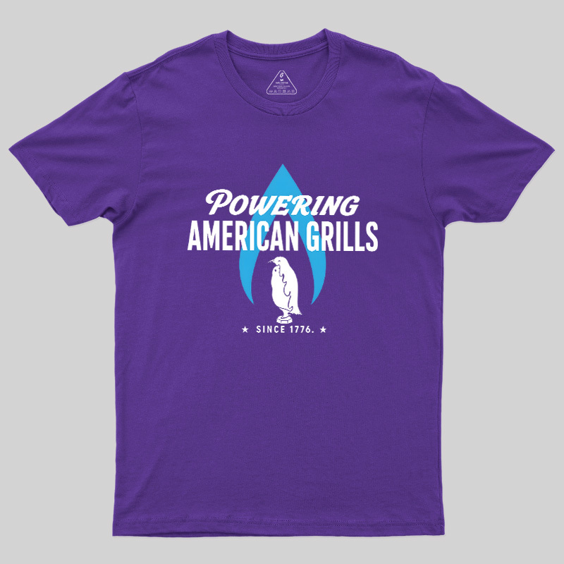 Powering American Grills Since 1776 Geek T-Shirt