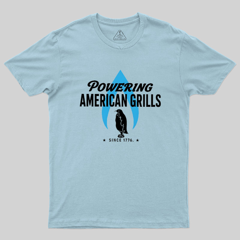 Powering American Grills Since 1776 Geek T-Shirt