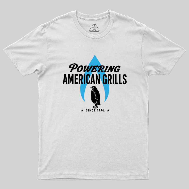 Powering American Grills Since 1776 Geek T-Shirt