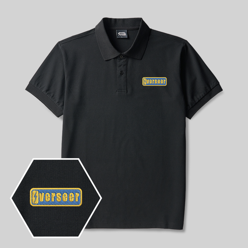 Overseer Geek Embroidered Polo Shirts