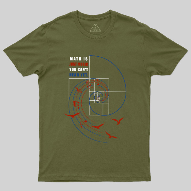 Math Is Just Music You Can'T Hear Yet Geek T-Shirt