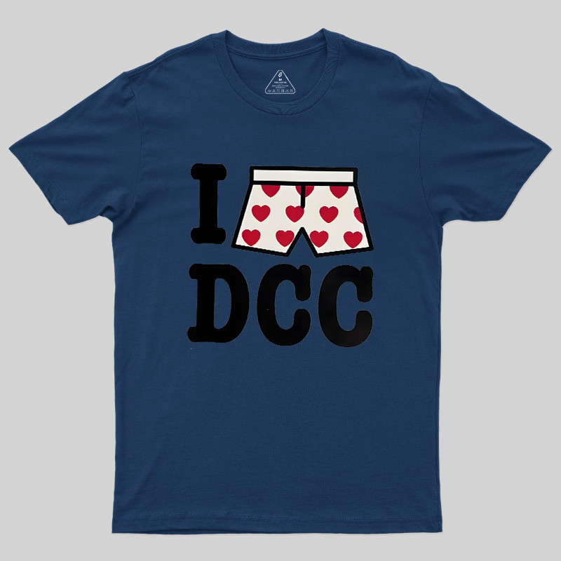 Heart-Print Boxers Geek T-Shirt