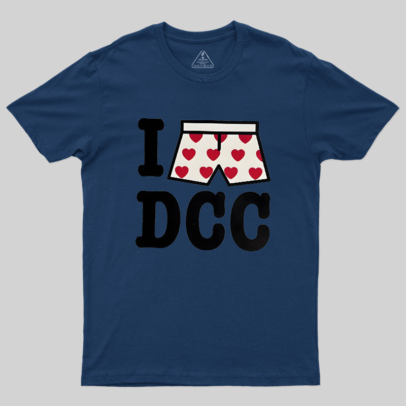 Heart-Print Boxers Geek T-Shirt