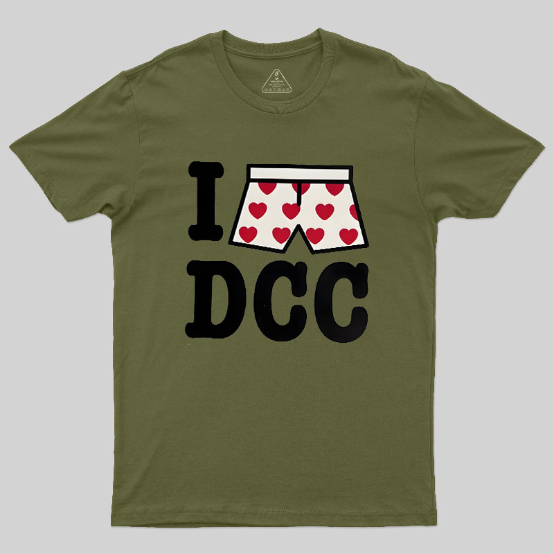Heart-Print Boxers Geek T-Shirt