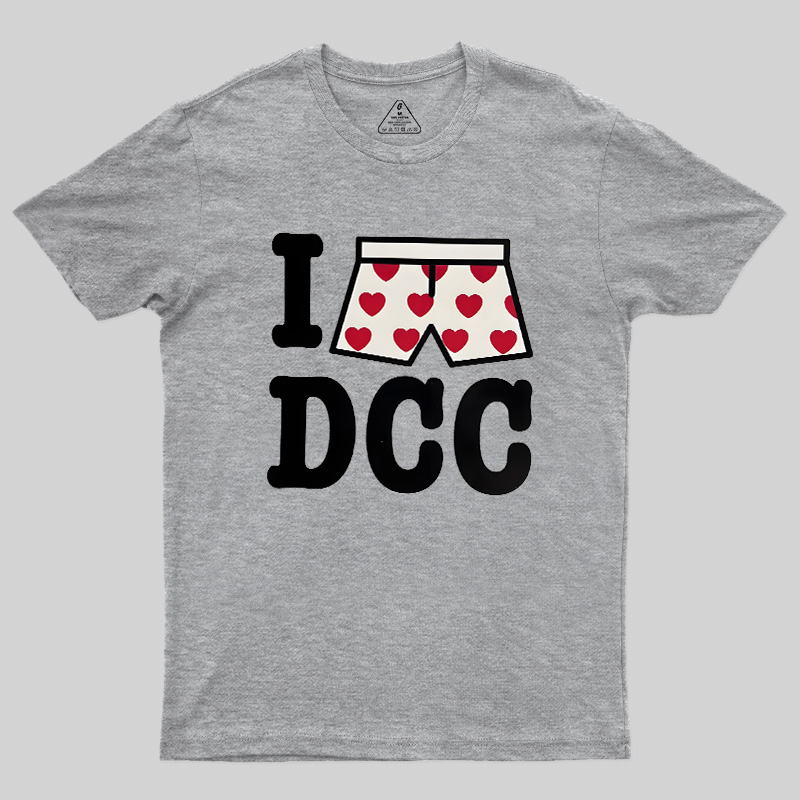 Heart-Print Boxers Geek T-Shirt