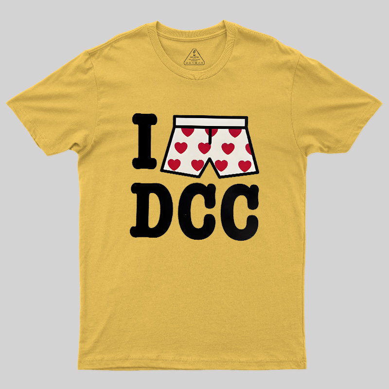 Heart-Print Boxers Geek T-Shirt