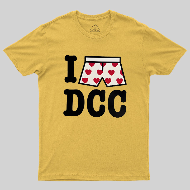 Heart-Print Boxers Geek T-Shirt