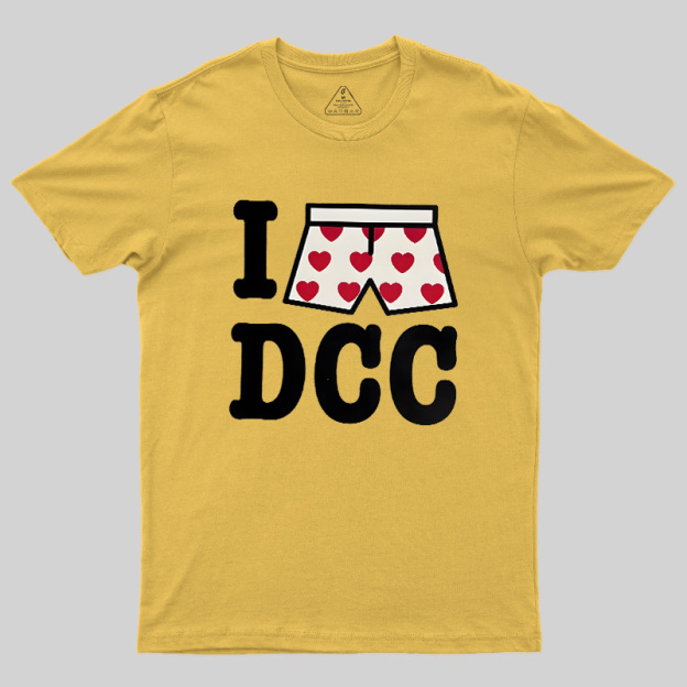 Heart-Print Boxers Geek T-Shirt