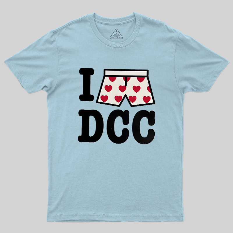 Heart-Print Boxers Geek T-Shirt