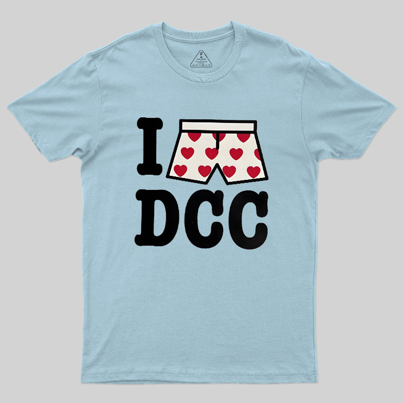 Heart-Print Boxers Geek T-Shirt