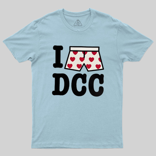 Heart-Print Boxers Geek T-Shirt