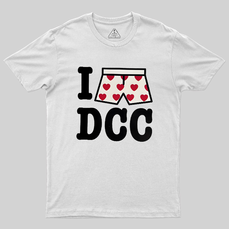 Heart-Print Boxers Geek T-Shirt