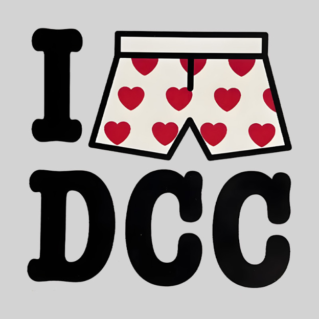 Heart-Print Boxers Geek T-Shirt