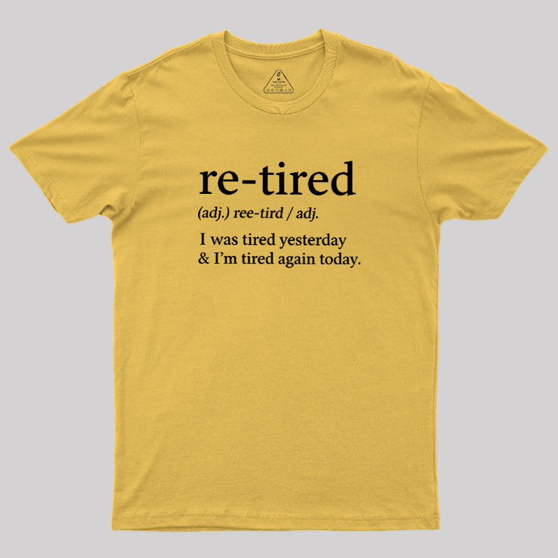 Definition Of Retired Geek T-Shirt