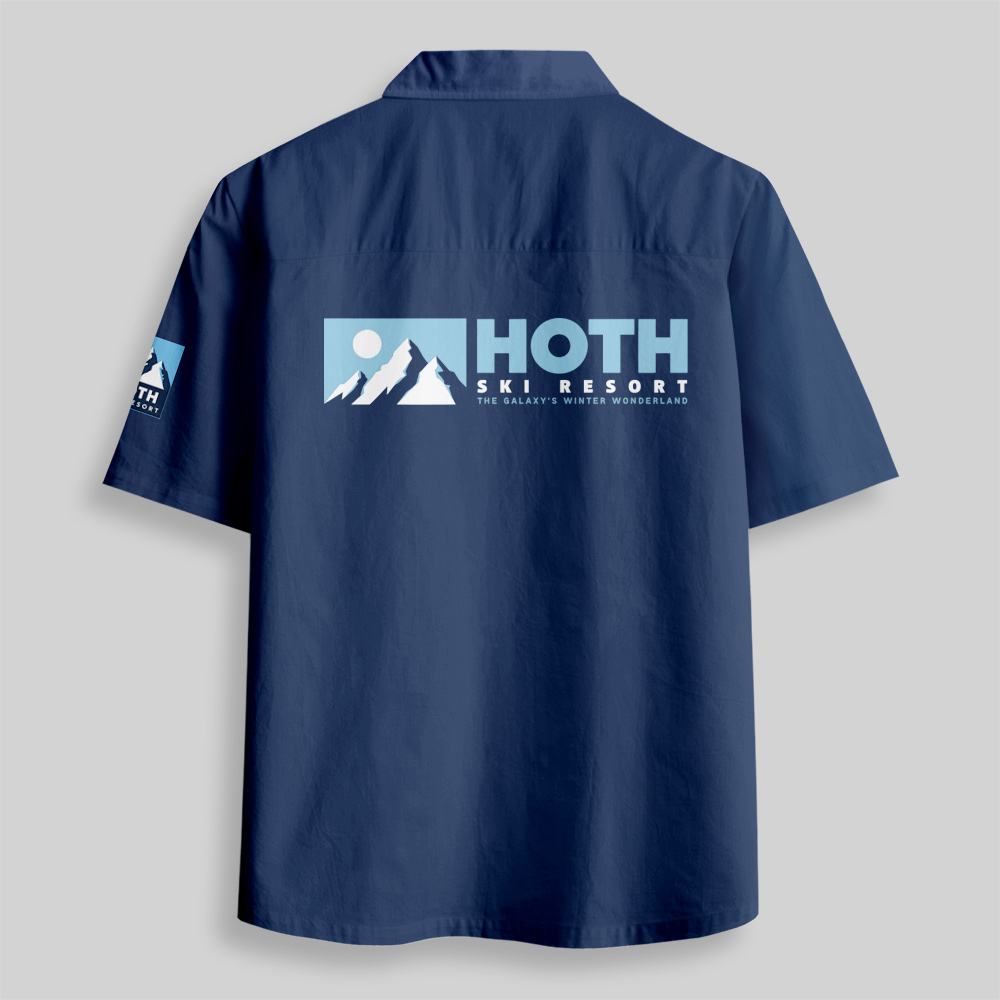 Hoth Ski Resort Button Up Pocket Shirt