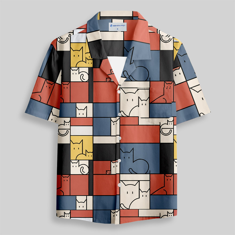 Geeksoutfit Medieval Science Fiction Map Button Up Pocket Shirt for Sale