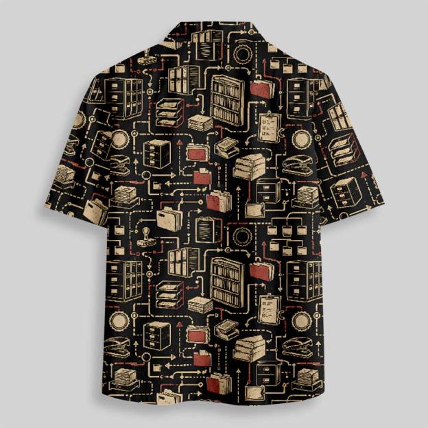 Data Storage Department Button Up Pocket Shirt