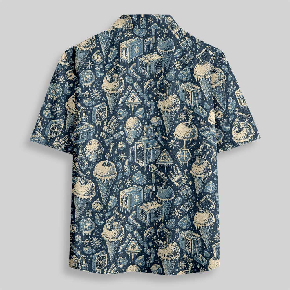 Frozen Treat Expedition Button Up Pocket Shirt