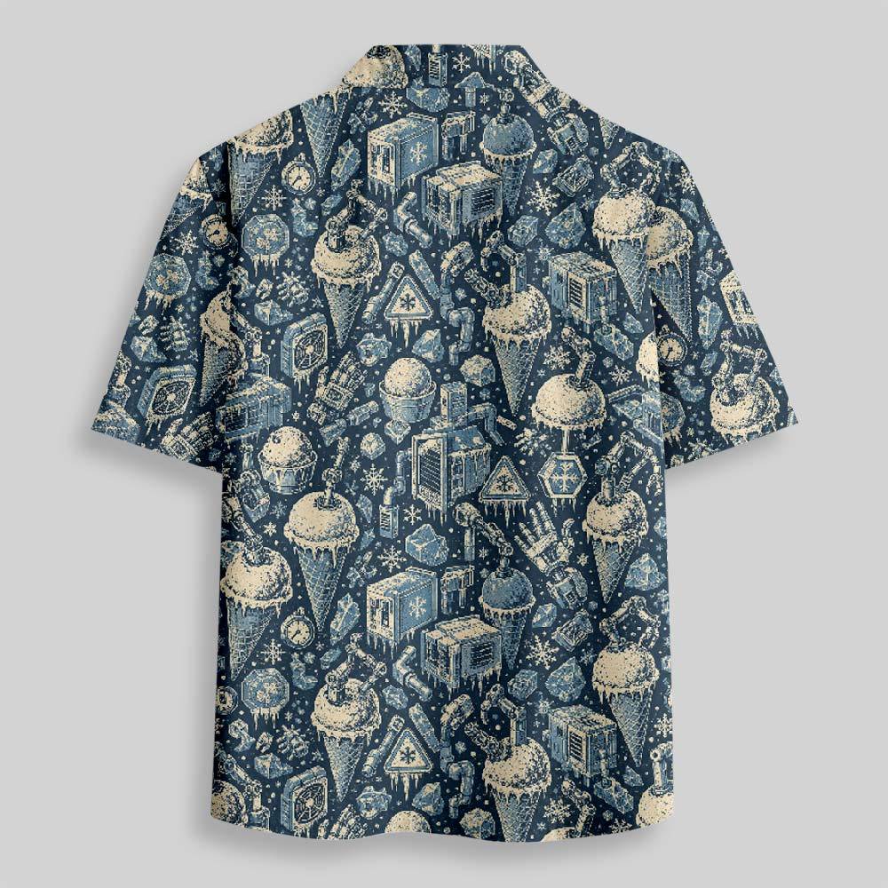 Frozen Treat Expedition Button Up Pocket Shirt