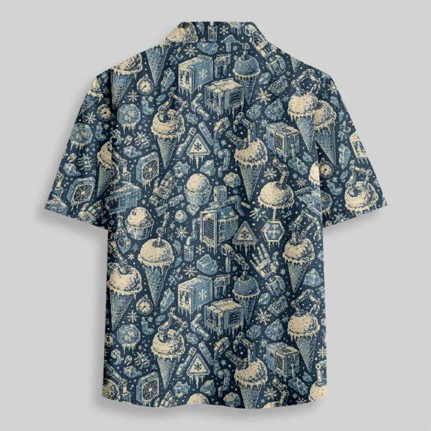 Frozen Treat Expedition Button Up Pocket Shirt