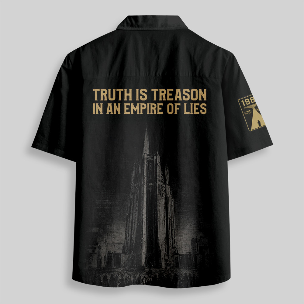 Truth Is Treason Button Up Pocket Shirt